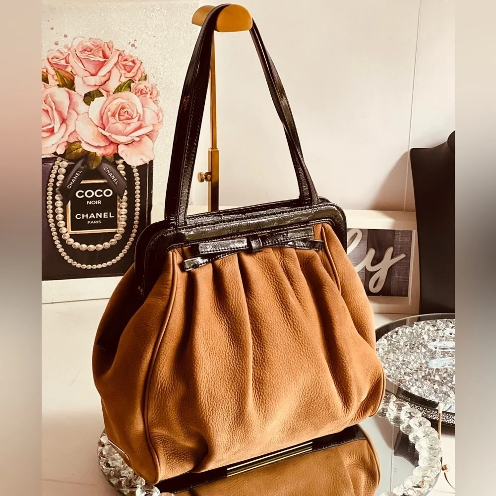Kate Spade vintage Monica Lady Frames leather shoulder bag